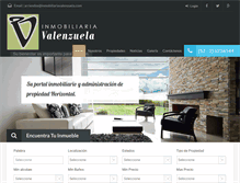 Tablet Screenshot of inmobiliariavalenzuela.com